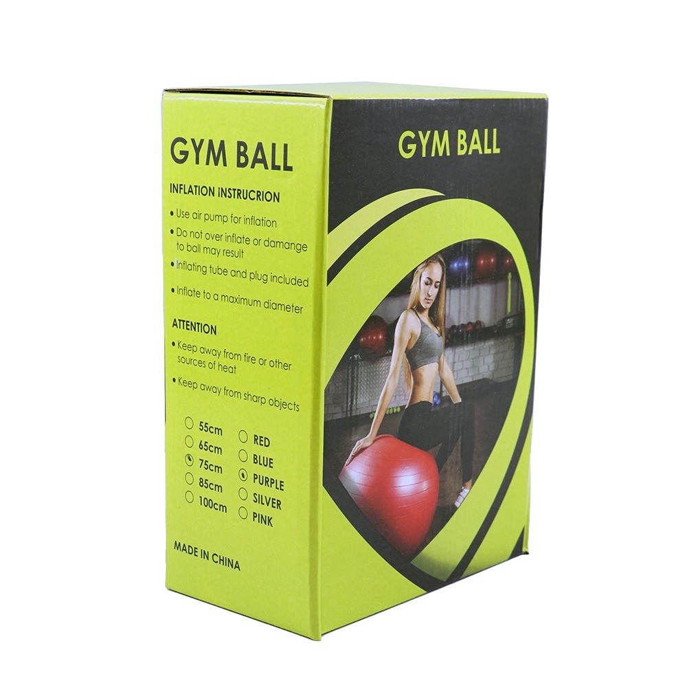 GYM BALL Pilates Topu 75 sm Klassik Yoga Plates Topu Dəsti